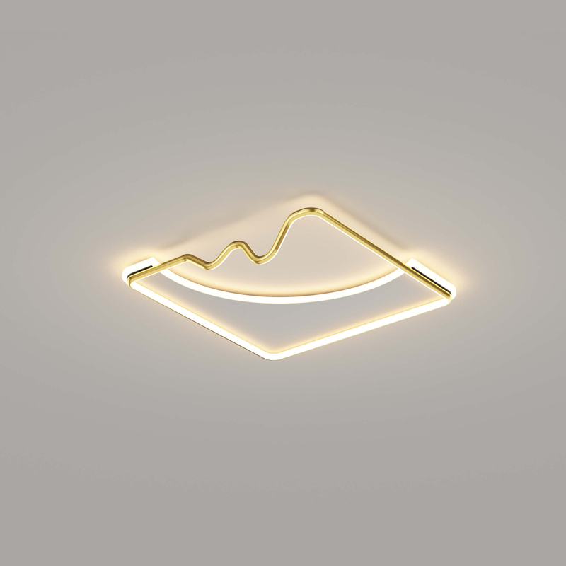 Diseño curvo de luz de techo ondulada LED moderna nórdica