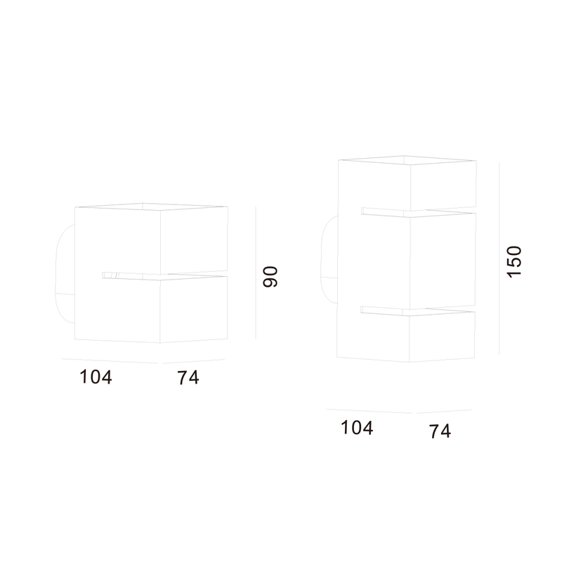Lámpara de pared G9 Socket Comtemporary Design RL-SMW089
