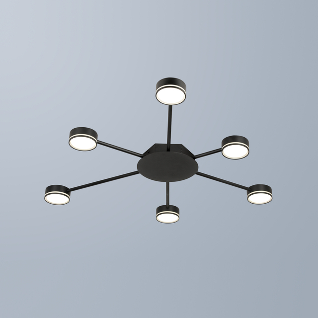 6 cabezas GX53 Luz de techo del sector 83*38 mm Cabeza
