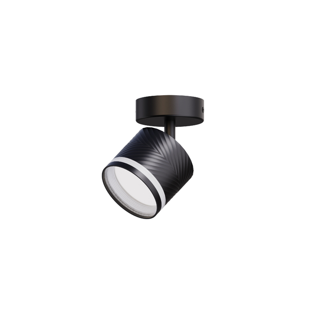 Lámpara de arcría anillo negro gx53