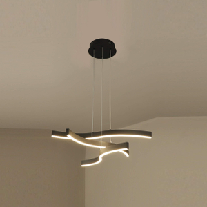 Luces colgantes de barra lineal RL-MD25049 modernas y elegantes