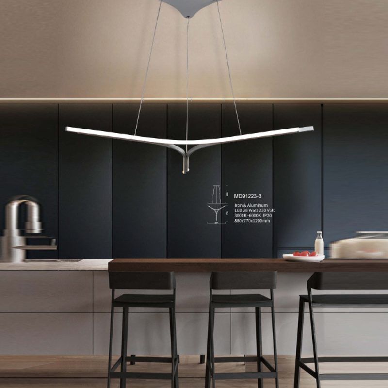 Elegantes diseños de luces colgantes LED