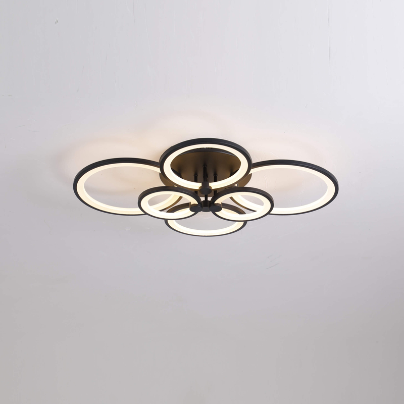 Accesorios de iluminación decorativos para techo, iluminación de riel de cocina negra mate