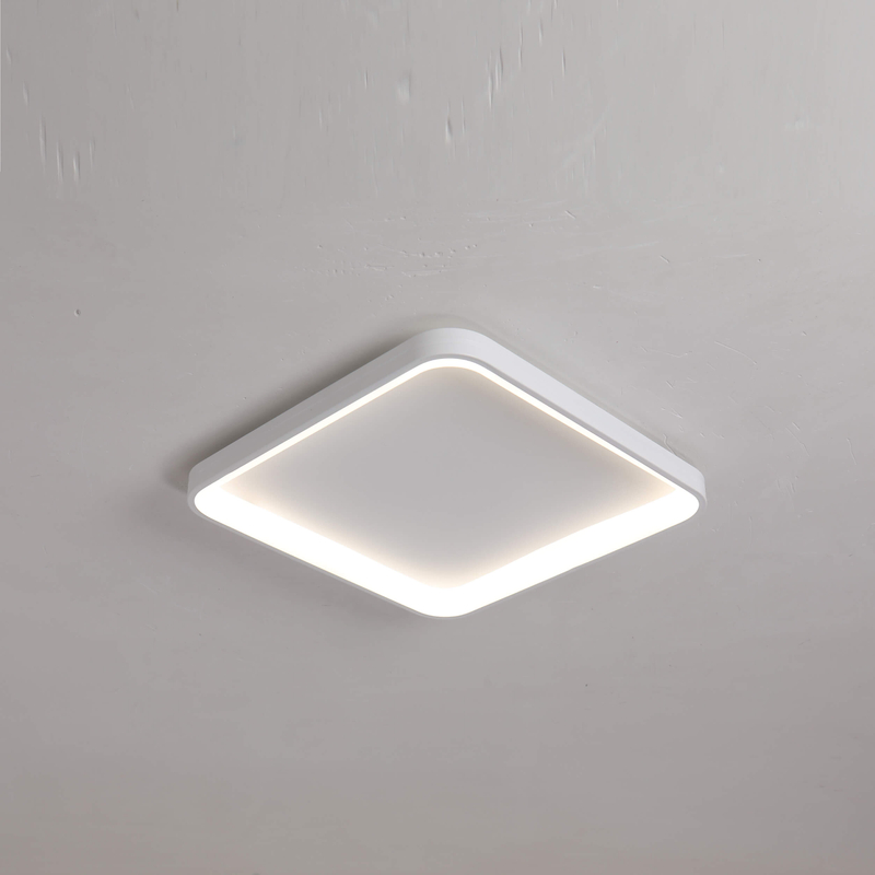 Lámpara de techo LED moderna con montaje empotrado,Lámpara negra de perfil bajo