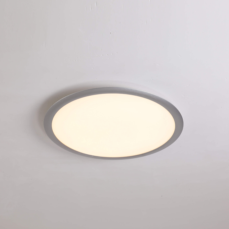 Lámpara de techo redonda, lámpara LED, accesorio de iluminación de techo de montaje semiempotrado moderno