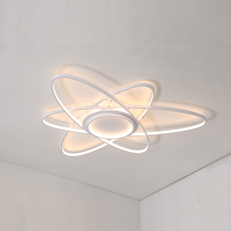Lámpara de techo LED semiempotrada ovalada