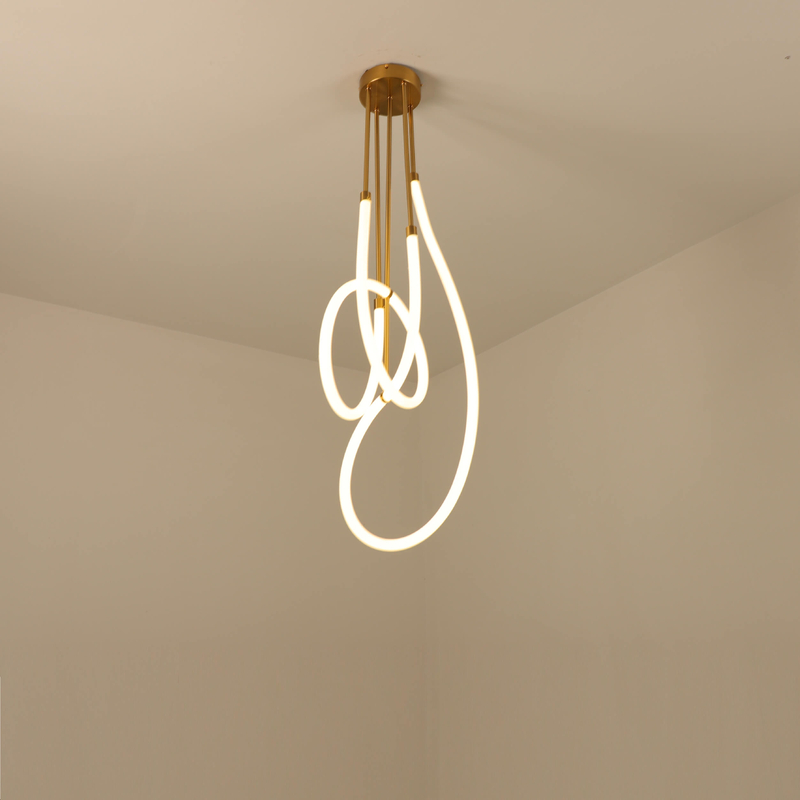 Luz colgante de LED espiral