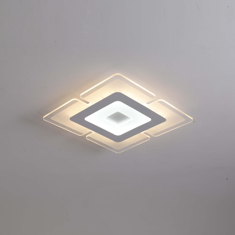 Luz de techo rectangular LED regulable con mando a distancia