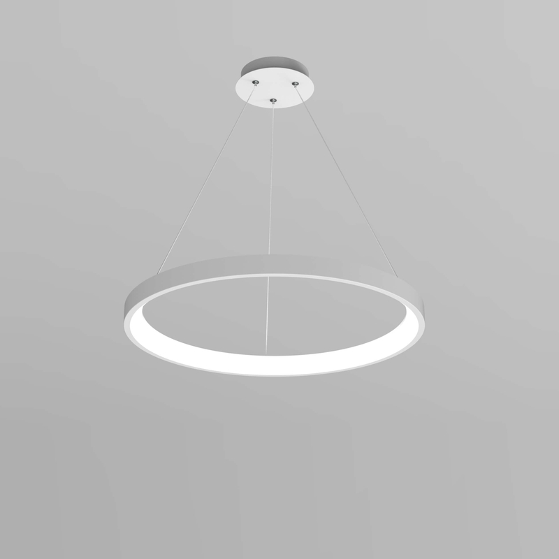 Lámpara de techo Lámpara de araña Luz minimalista Circular Led Lámpara colgante Anillo moderno Lámpara industrial