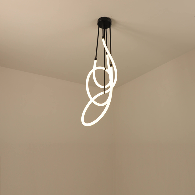 Luz colgante de LED espiral