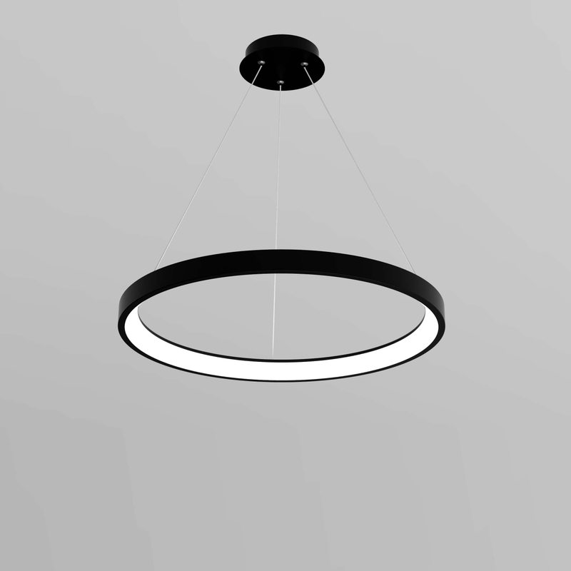 Lámpara de techo Lámpara de araña Luz minimalista Circular Led Lámpara colgante Anillo moderno Lámpara industrial