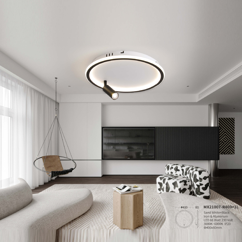 Luz de techo LED con foco LED simple y doble
