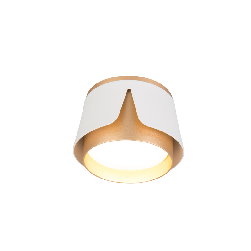 White y Gold GX53 Down Light