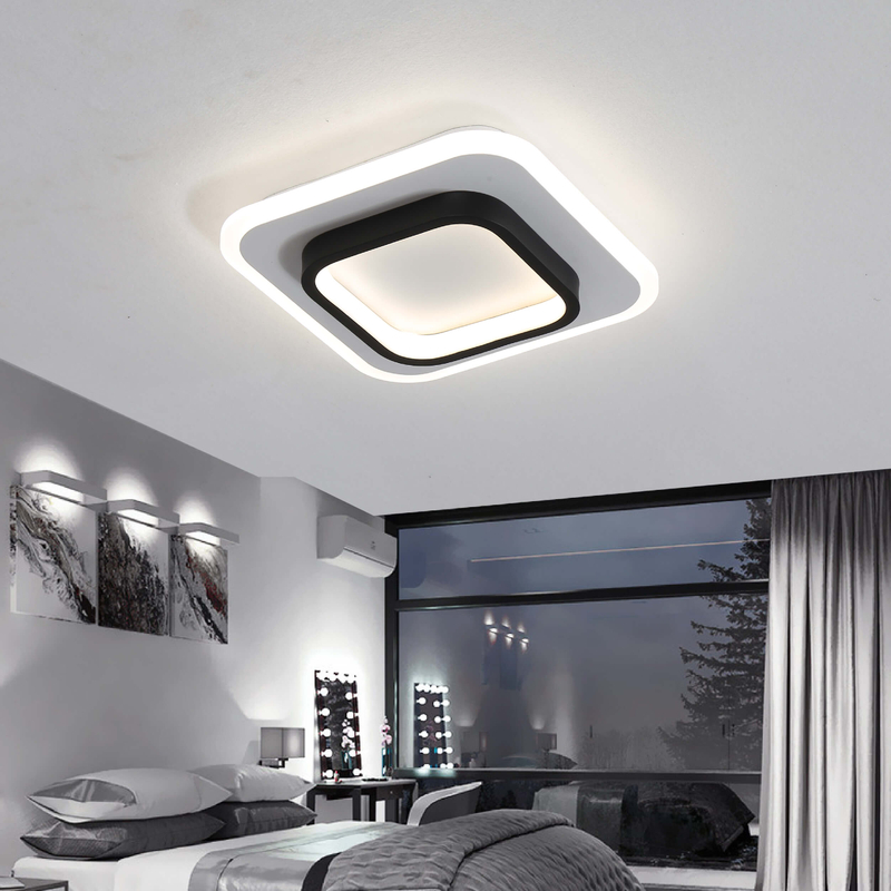 Luces de techo LED modernas redondas y cuadradas