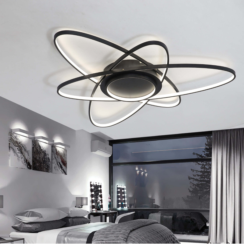 Lámpara de techo LED semiempotrada ovalada