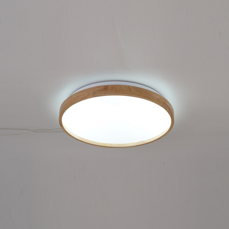 Luces de techo hechas de madera