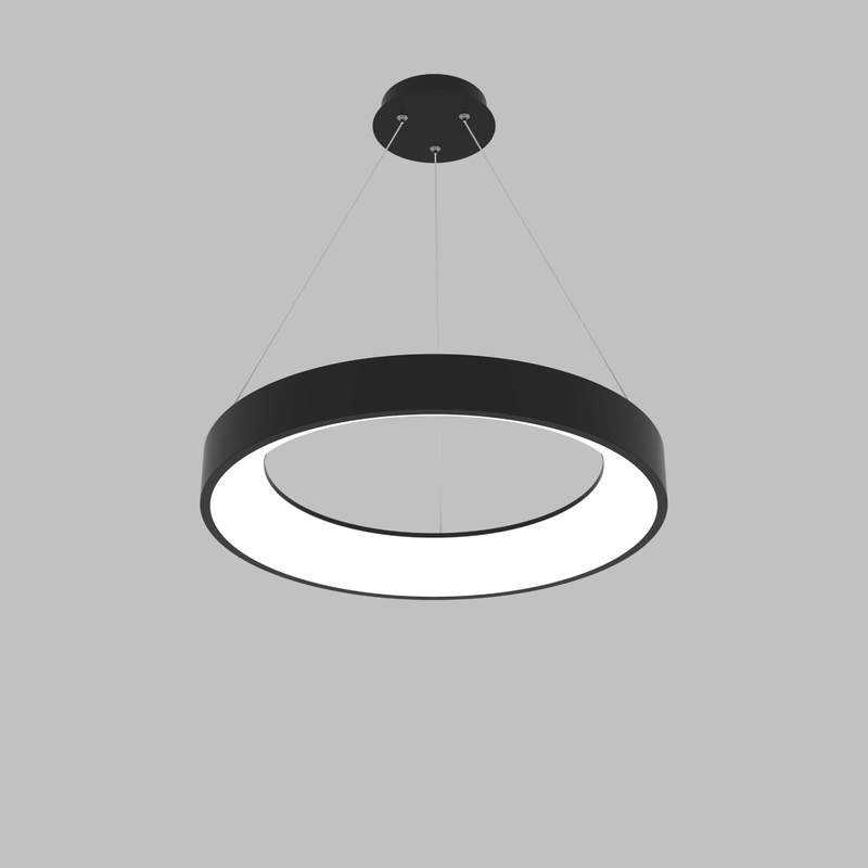 Lámpara de techo Lámpara de araña Luz minimalista Circular Led Lámpara colgante Anillo moderno Lámpara industrial