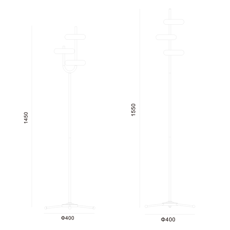Luz de piso LED decorativo GU10 RL-FL102