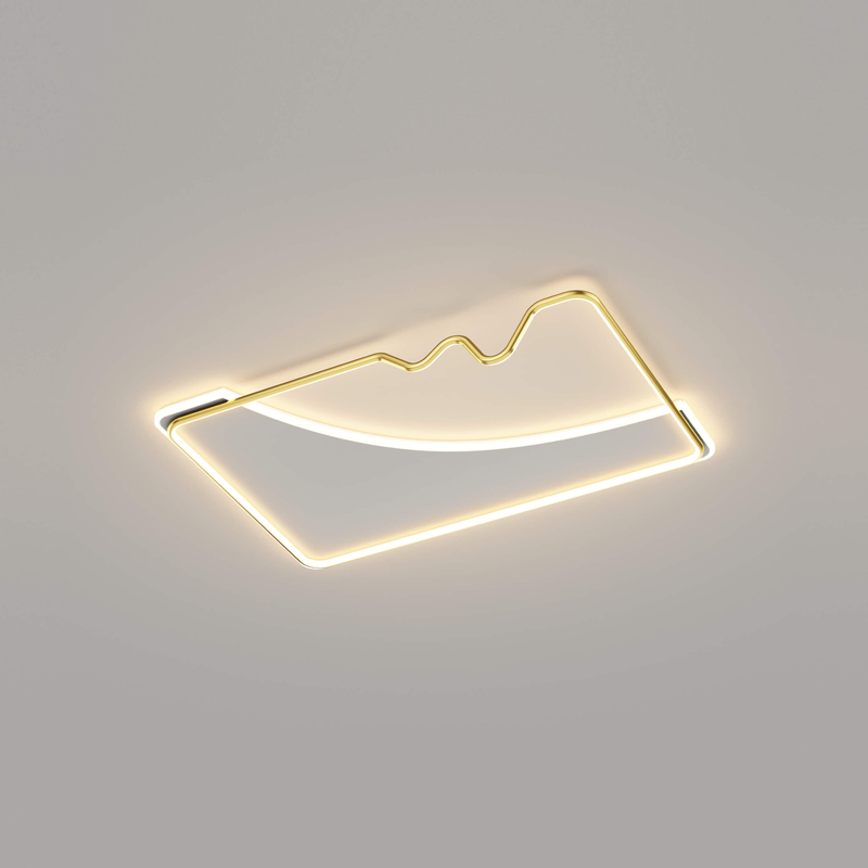 Diseño curvo de luz de techo ondulada LED moderna nórdica