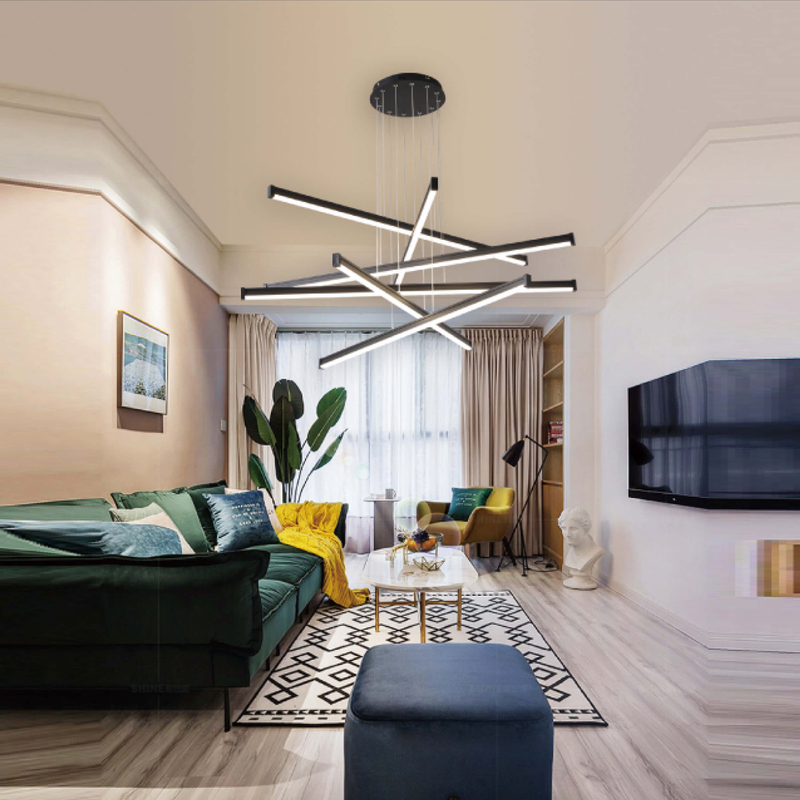 Luz de techo cruzada con barra LED