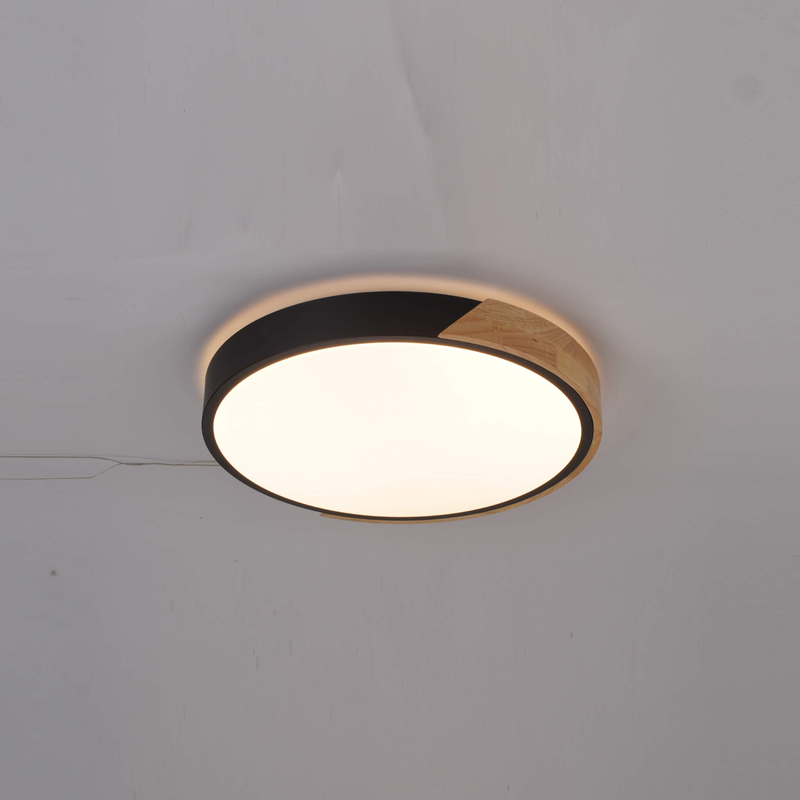 Lámpara de techo LED de madera