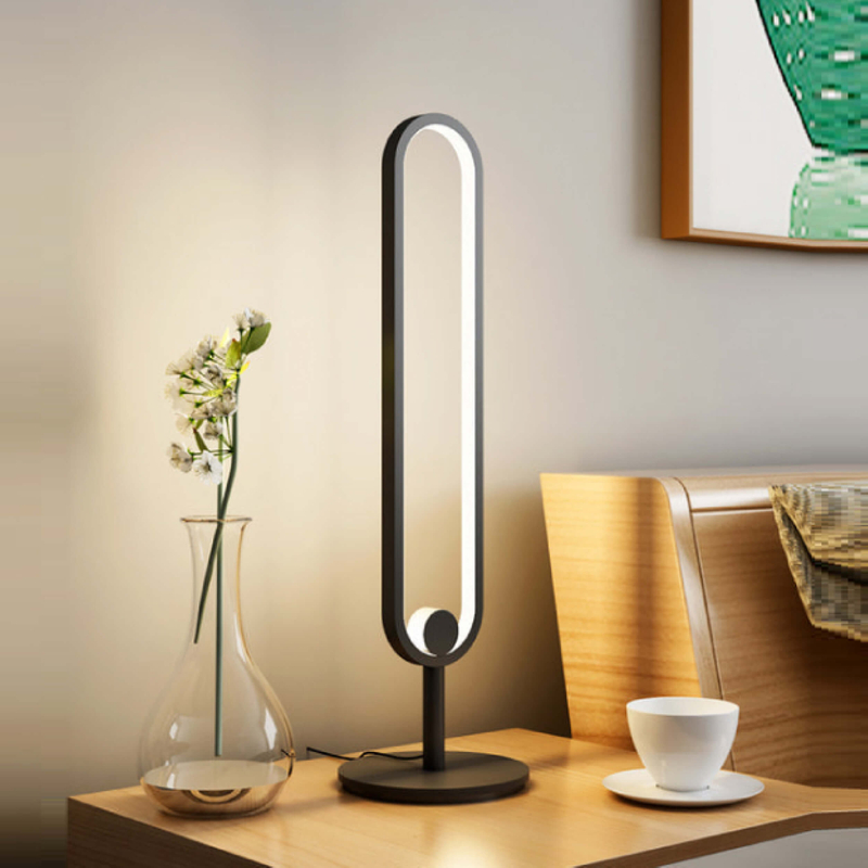 Luces de mesa minimalistas para dormitorio.