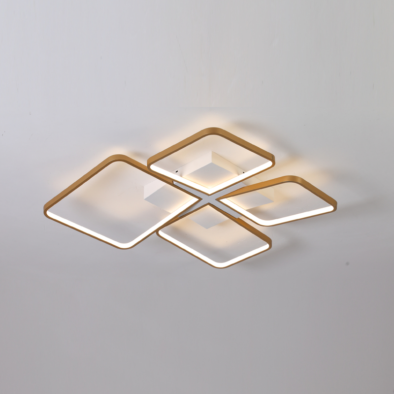 Lámpara de techo LED cuadrada de metal