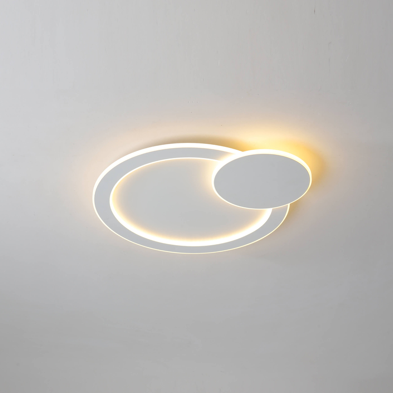 Lámpara de techo moderna blanca para comedor, accesorios de iluminación LED regulables, luz de montaje empotrado