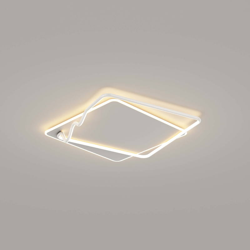 Luz de techo LED moderna, lámpara de techo de montaje empotrado de araña LED regulable, accesorio de lámpara de techo con anillo de Control remoto