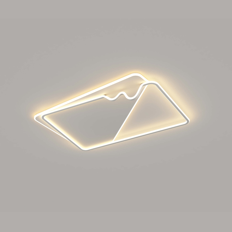 Lámpara de techo contemporánea de montaje empotrado, luces de techo de aluminio