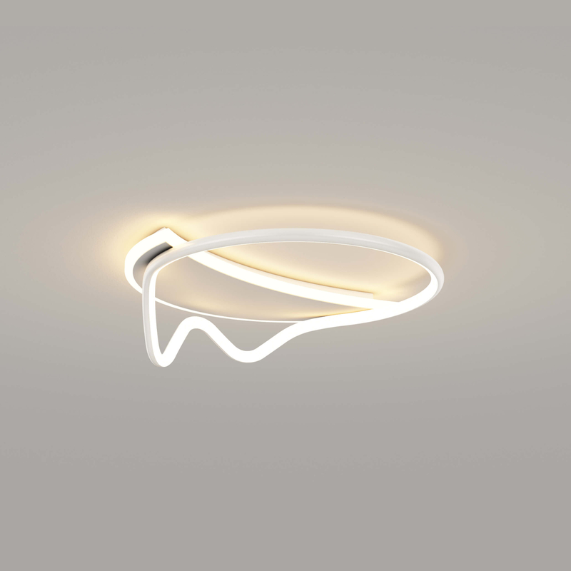 Diseño curvo de luz de techo ondulada LED moderna nórdica