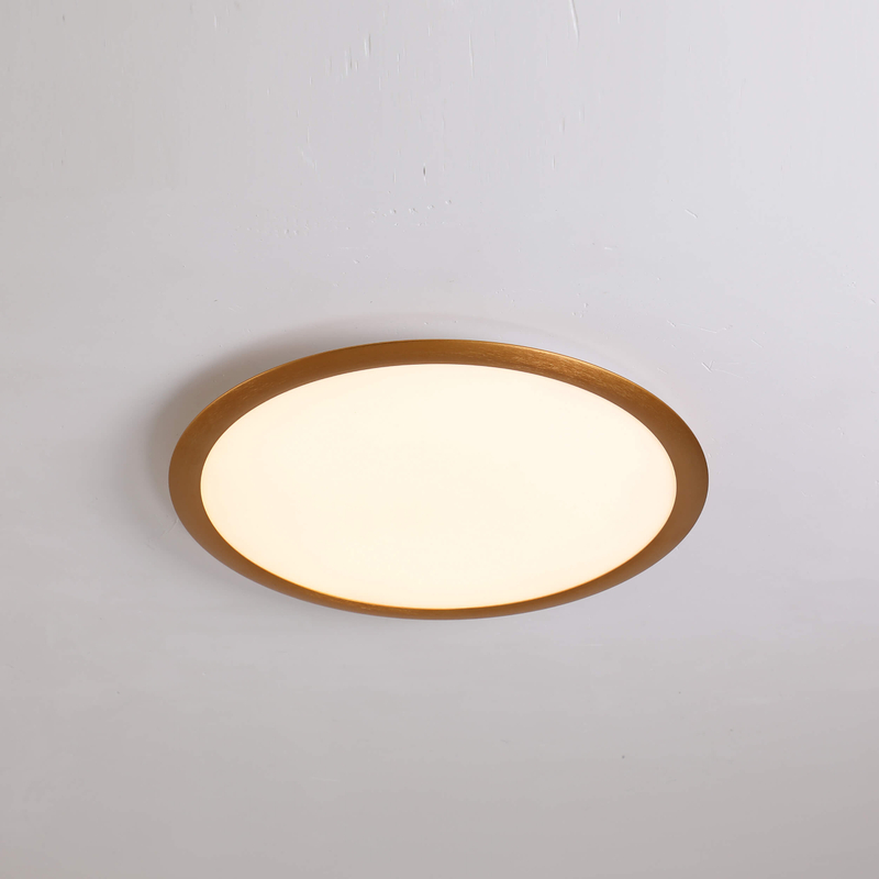 Lámpara de techo redonda, lámpara LED, accesorio de iluminación de techo de montaje semiempotrado moderno