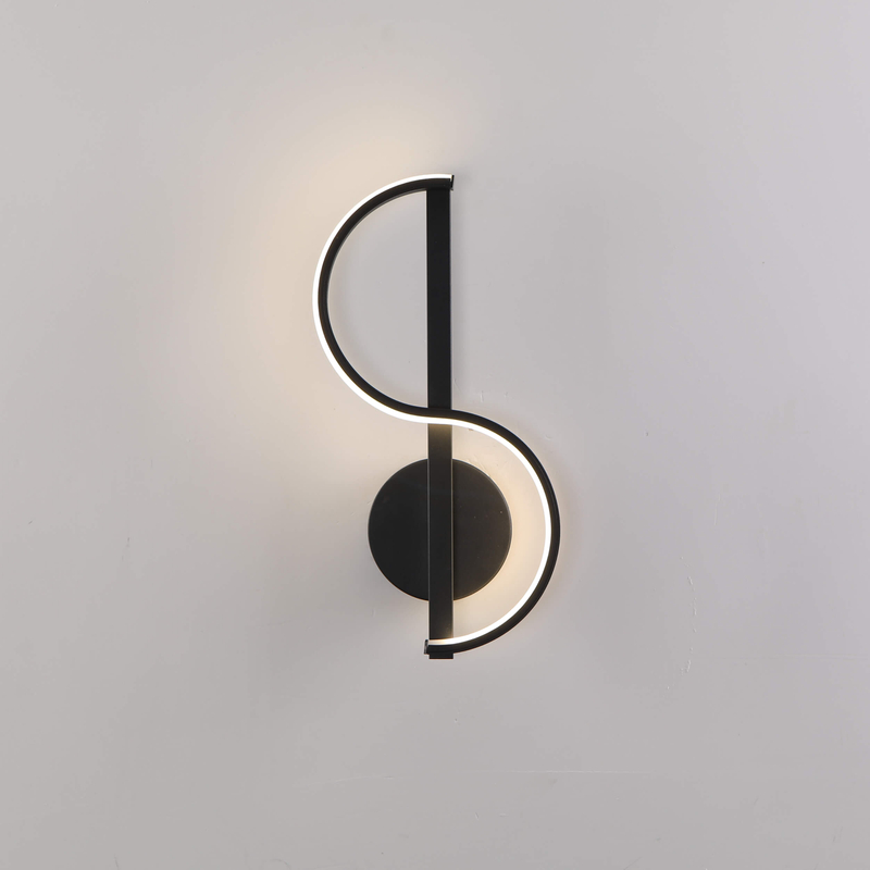 Lámpara de pared de cabecera minimalista de lujo ligera