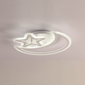 Luz de techo LED de luna y estrella