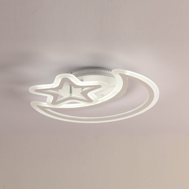Luz de techo LED de luna y estrella