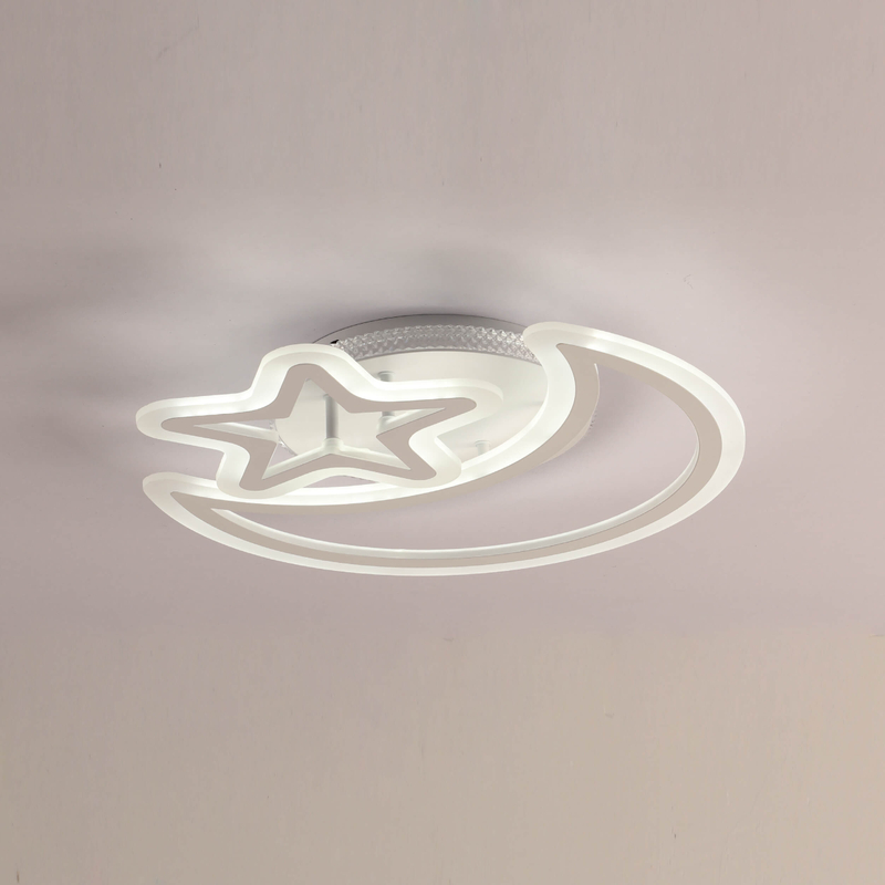 Luz de techo LED de luna y estrella
