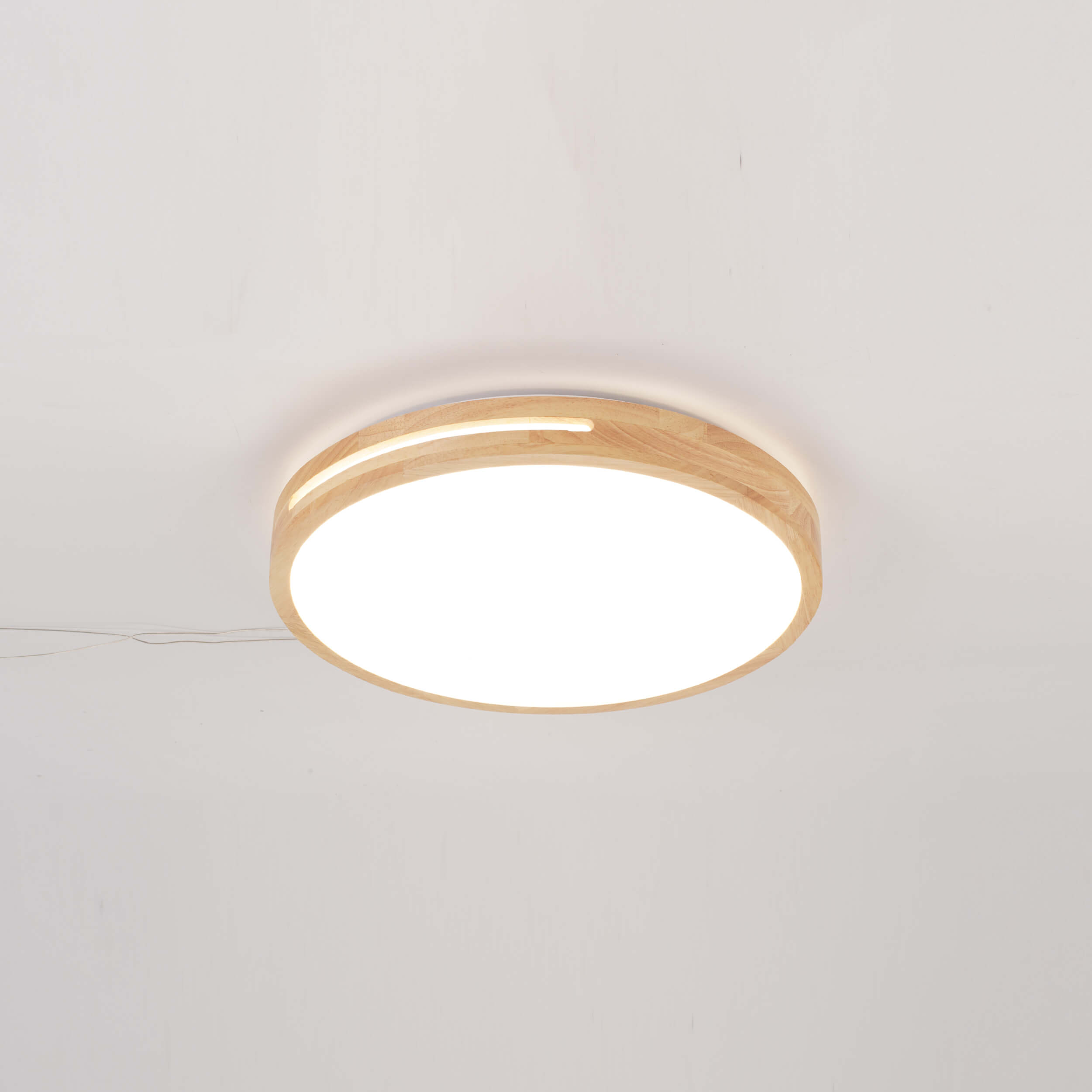 Iluminación interior de madera led de techo redondo para el techo de dormitorio