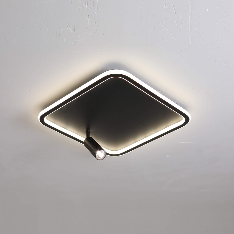 Luz de techo LED con foco LED cuadrado simple y doble 