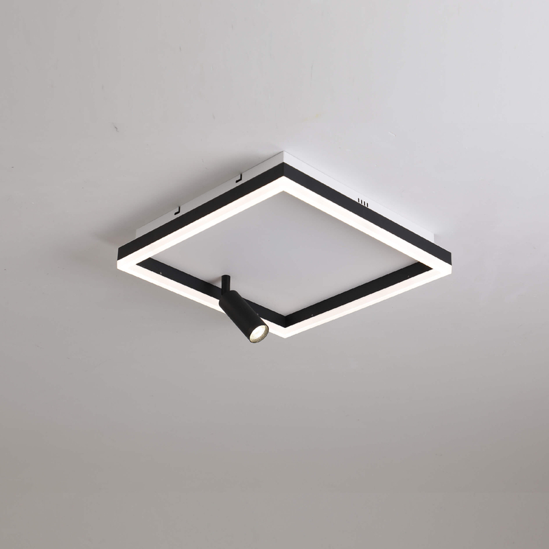 Iluminación de techo LED de hierro y aluminio con foco