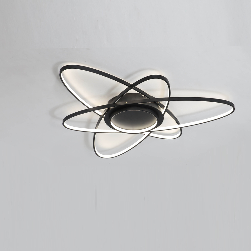 Lámpara de techo LED semiempotrada ovalada