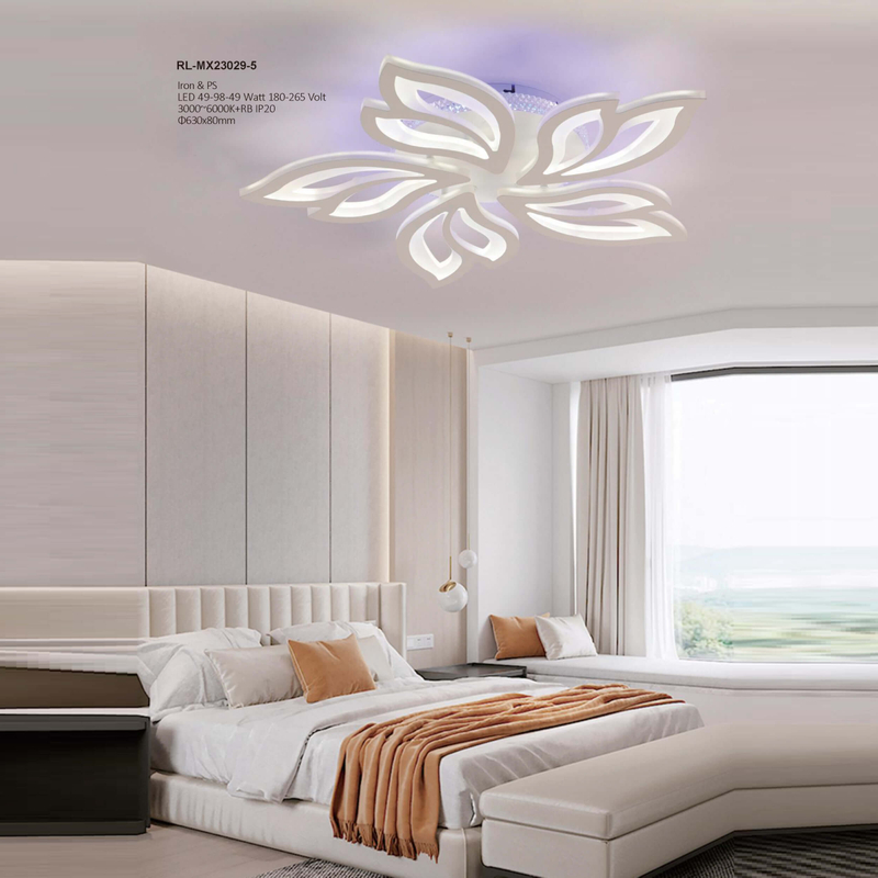 Luces LED de techo con forma de pétalos frescos