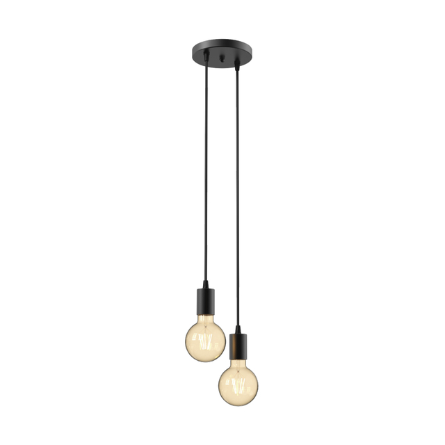 Iron 2*E27 Luz colgante