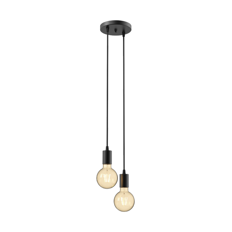 Iron 2*E27 Luz colgante