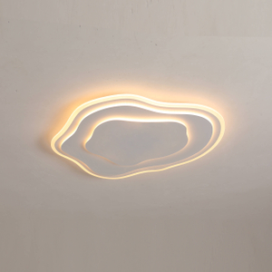 Lámpara de techo LED con forma de nube, luz regulable, iluminación cerca del techo, montaje empotrado para sala de estar y dormitorio