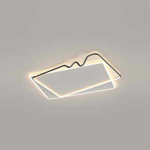 Luz de techo LED moderna, lámpara de techo de montaje empotrado de araña LED regulable, accesorio de lámpara de techo con anillo de Control remoto