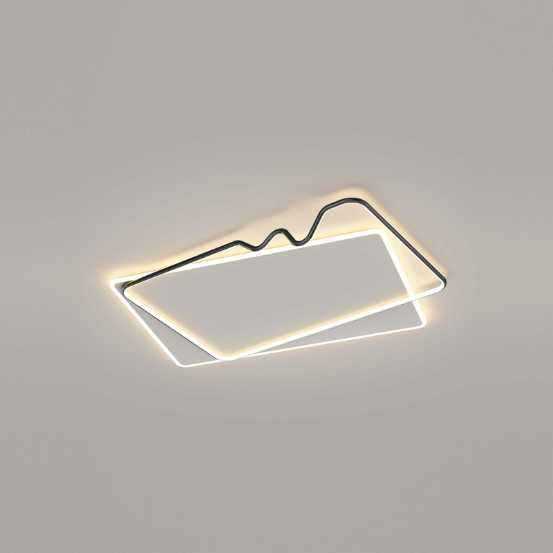 Luz de techo LED moderna, lámpara de techo de montaje empotrado de araña LED regulable, accesorio de lámpara de techo con anillo de Control remoto