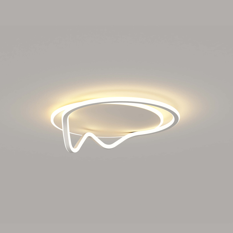 Lámpara de techo contemporánea de montaje empotrado, luces de techo de aluminio