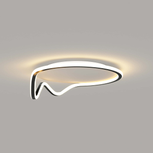 Luz de techo de silicona con anillos acrílicos de perfil curvo circular