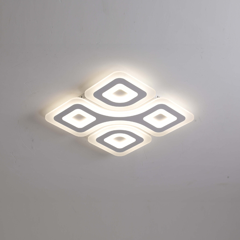 Luz de techo rectangular LED regulable con mando a distancia