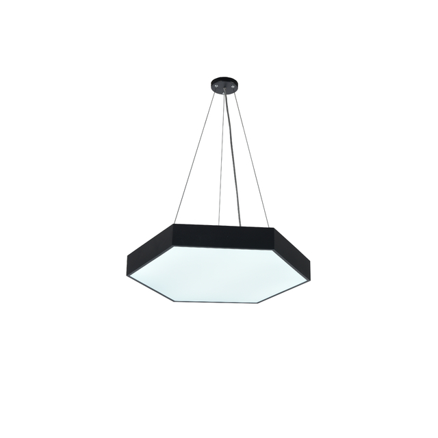 Luz LED hexagonal para espacios de oficina